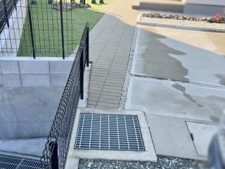 豪雨で崩れたお庭周りを修繕